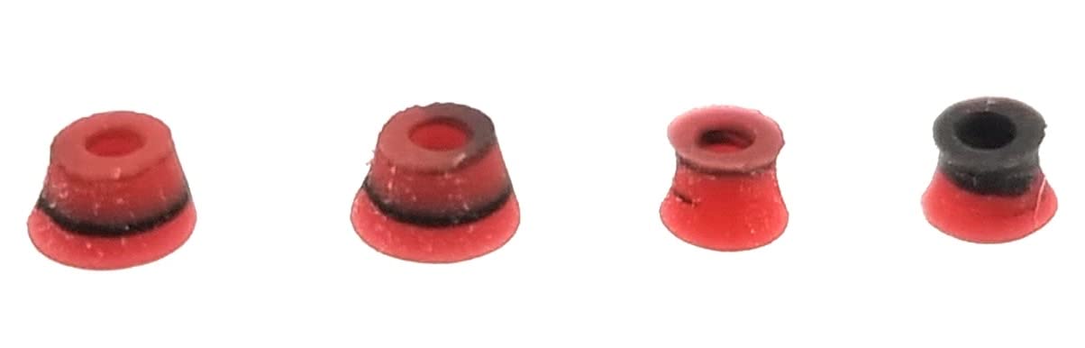 SPITBOARDS Swirl Bushings Duro Series 78A Fingerboard Red / Black — image 1