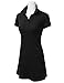 DRESSIS Women's Short Sleeve Polo Shirt Mini Shift Dress (Various Colors)