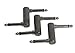 Sendt 1/4 inch (6.3mm) Male to Male Mono Offset Effects Pedal Coupler 3 Pack