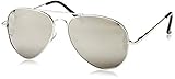 FRAMEWORK - Reflective FULL MIRROR Mirrored Metal Aviator Sunglasses