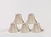 Urbanest Chandelier Lamp Shades, Set of 5, Soft Bell 3x6x5, Cream, Clip on