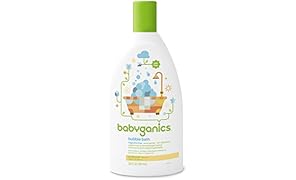 Babyganics Baby Bubble Bath, Fragrance Free, 20oz Bottle, (Pack of 2)