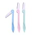 Womens Folding Eyebrow Facial Razors Shapers Shavers Shaving Grooming Trimmers for Facial Hair Removal 2 Pack (total 6 pcs) Value Set
