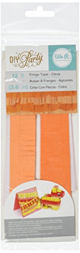 We R Memory Keepers DIY Party Fringe Tape, Citrus, 12'
