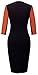 Homeyee Stretch Tunic Pencil Sheath Dress U837 (6, Orange)