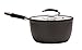 DaTerra Cucina - 2.6 Qt Nonstick Ceramic Saucepan with Lid – Induction Compatible Cooking Pot, Nonstick Ceramic Sauce Pan for Soup, Pasta, Milk, and More, Medium Size for Kitchen, Oven Safe