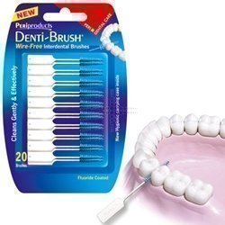 Three Packs of Denti-Brush Wire Free Interdental Brushes by Denti-brush