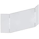 Azar Displays Tri-Fold Protective Sneeze Guard for