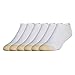 Gold Toe Men's 6-Pack Cotton Cushion No Show Liner Socks