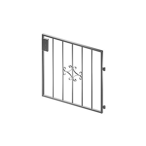 Gartentor Komplett-Set Rosenbogen inkl. Gartentor Saturn klein Rechteck 1060 x 2150 x 300 mm – Bild 5