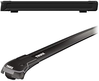 Thule スーリー エクストレイル用ベースキャリア ウイングバーエッジ95b スキーキャリア スノーパック7326b ブラック