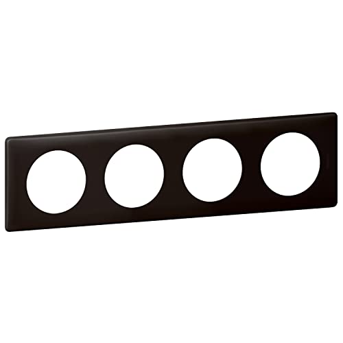 Legrand Celiane2 Plate with One Switch, Black, 066744