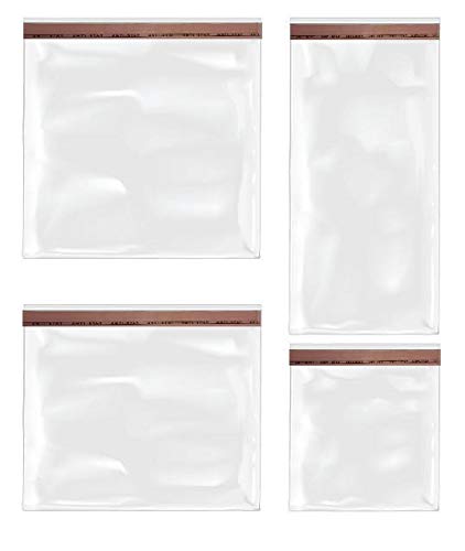 500 stück Selbstklebend OPP Tütchen 20x25 cm - Plastiktüten Flachbeutel transparent Beutel Plätzchen Gebäck Tüten Süßigkeiten