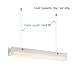 OTTFF 16 Pack 3.2 ft Light Hanging Wire Kit, Ceiling Suspension Cables with Adjustable Grippers for Hexagon Garage Lights, LED Panels, Aquarium Lights, Max Load 6.6 lbs Per Cable