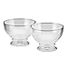BonJour Coffee Insulated Borosilicate Glass Dessert Cups, 2-Piece Set, 11-Ounces Each