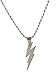 Dastan Stainless Steel Necklace Zeus Flash Lightning Bolt Pendant on Leather Cord-The Flash