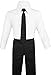 Black n Bianco Boys Suit with Tie for Toddlers and Infants. (X-Large 18-24 Months, Black)
