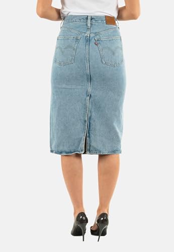Hr Back Slit Skirt Riveting Clean Hem