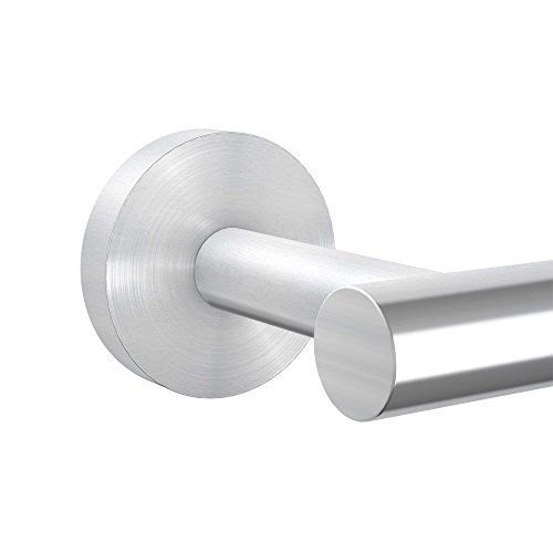 image for LuckIn Brushed Nickel Towel Bar for Bathroom, 12 Inch Towel Holder Sta