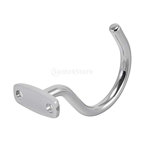 Silver Chrome Snooker Billiard Table Cue Hook to Hold Bridge Stick Pool Rack Billiard Accessories with 2 Mounting Screws