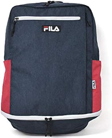 Amazon Co Jp フィラ Fila リュック ポリキャンバス 底収納付き スクエアキャリーオンバッグ Navy シューズ バッグ