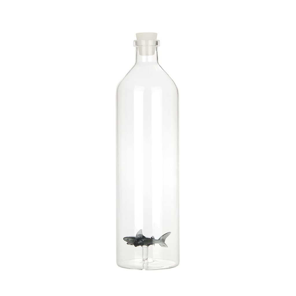 Balvi Bottle Atlantis Shark Gray colour Glass bottle with a shark -shaped figure inside 30x8,5x8,5 cm