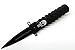 Snake Eye Tactical Fantasy Punisher Skull Handle Action Assist Knife Outdoor Camping (Black)
