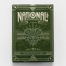 Wilddeckdotcom National Green Playing Cards by Theroy 11