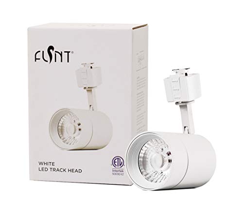LED Cylinder Track Lighting Heads for Juno Track System - FLSNT 12W (75W Equiv.) Dimmable 24° Spotlight LED Track Light Head,CRI90,800LM,3000K Soft White,White - Thumbnail 6
