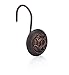 Essentra Home Bronze 12-Piece Shower Curtain Hook Set, Features Rust Free Bronze Hook