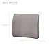 Duro-Med Contour Lumbar Back Support Cushion Pillow with Strap, Gray