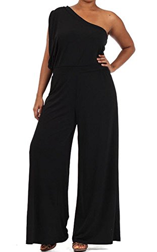 Shoulder Pants Suit Jumpsuit Plus 