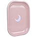 Metal Tray Small Pink Lightweight Tray - Curved Edges and Smooth Surface - 5.5 x 7 inch - Travel