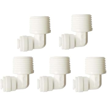 YZM Quick Connect fittings RO Water Filters (5, Elbow, 3/8
