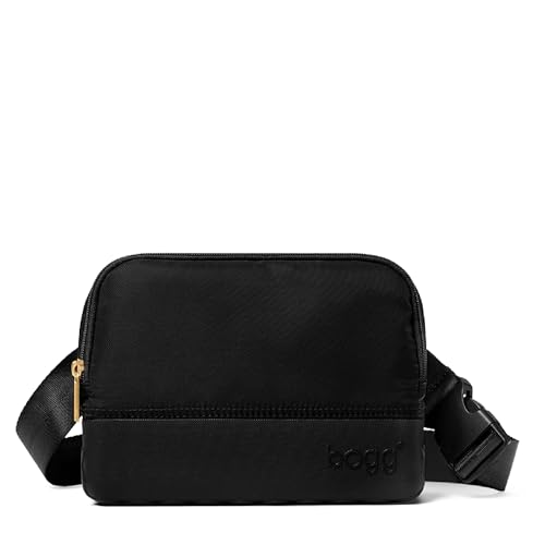 BOGG BAG - Belt Bag - LBD Black - Small Crossbody Bag - 9in L x 3in W x 7in H - Zip Closure with Adjustable Strap - Durable Nylon Fanny Pack