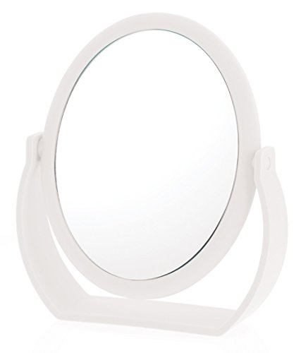 Danielle 7X Soft Touch Oval Vanity Mirror, White