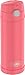 THERMOS FUNTAINER 16 Ounce Stainless Steel Bottle, Coral