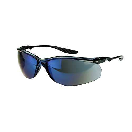 Crossfire Eyewear 3748 24seven Safety Glasses with Blue Mirror Lens