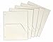 TOPS Cardinal Double Pocket Dividers, 5-Pack, White, (60155)