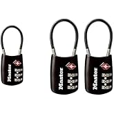 Bundle of Master Lock TSA Approved, Set Your Own Combination Luggage Lock, Cable Shackle is 1-3/16 in. Wide, &lrm;4688D (Color May Vary) + Master Lock Padlock, 4688T, (Color May Vary) 2 Count (Pack of 1)