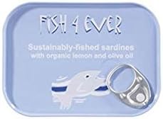 (10 PACK) - Fish 4 Ever Whole Sardines In Organic Olive Oil And Lemon| 120 g |10 PACK - SUPER SAVER - SAVE MONEY