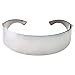 grinderPUNCH Silver Mirror Futuristic Shield Sunglasses Deal Glasses