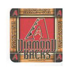 8 Absorbent Drink Coasters Base Ball Baseball Motif - Diamond Backs