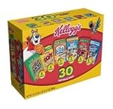 Kellogg's Cereal Jumbo Variety Pack, 31.37 oz, 30 Pack