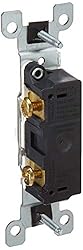 Leviton 1451-WCP 15-Amp, 120-Volt, Toggle Framed