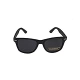Retro Rewind Classic Polarized Sunglasses (Matte Black, Black)