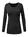 NE PEOPLE Womens Light Weight Basic Long Sleeve Round Crew Neck Casual T Shirt