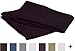 Amazon Brand – Pinzon Signature Cotton Heavyweight Velvet Flannel Pillow Cases - Standard, Aubergine