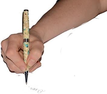 Comfort Twist Cross Compatible Black Ballpoint Pen with Saturn Ring (Light Turquois)