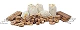 Clothes Protector Cedar Moth Repellent Set Fresh Storage Accessories Blocks, Ring, Hang up (72 Pieces)